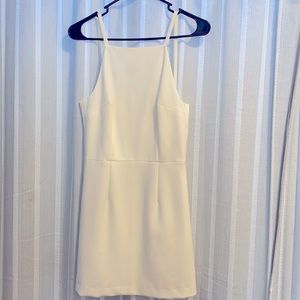 French Connection Summer white mini spaghetti strap dress